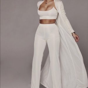 White 3 piece JLuxlabel set size small